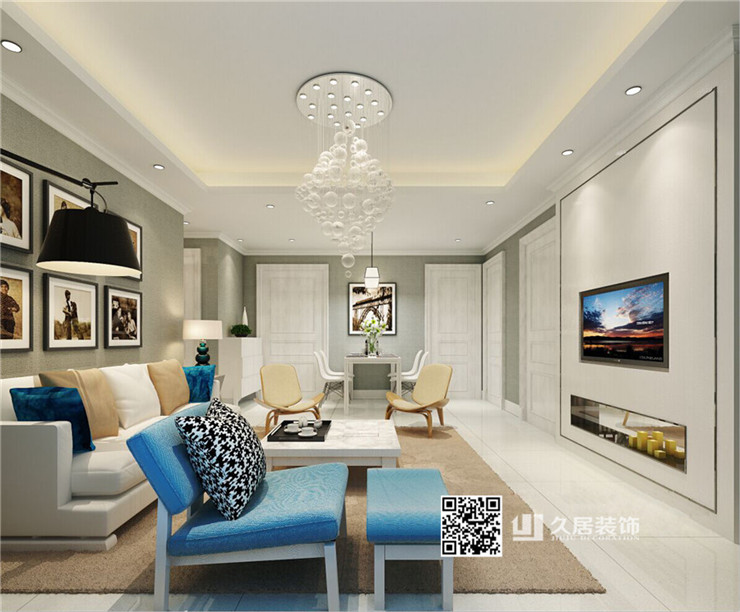 香格名苑三居室現(xiàn)代簡(jiǎn)約風(fēng)格裝